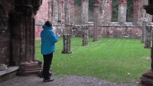 Sketching Furness Abbey Chapter House