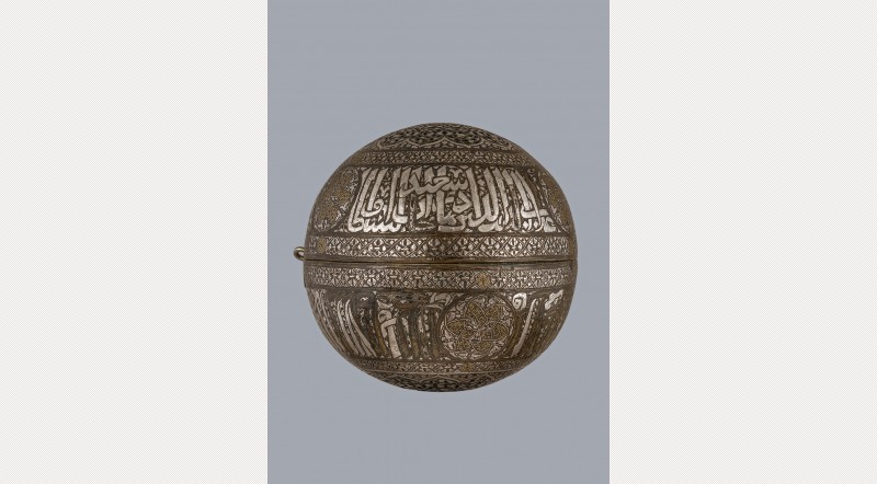 Spherical incense burner, probably Mosul, early fifteenth century. Photo: The Art Fund.