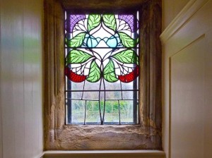 Stained glass at blackwell arts and crafts house
